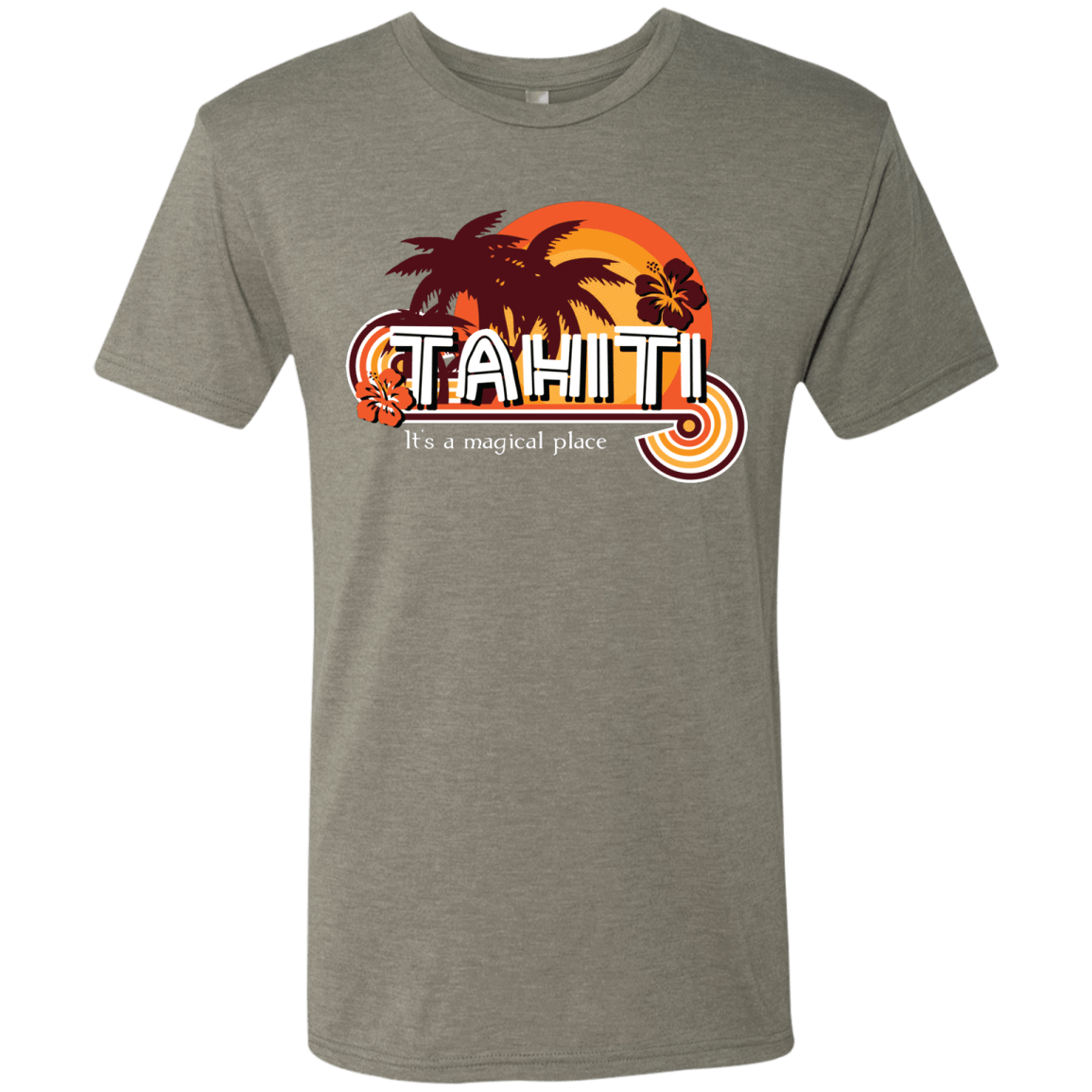T-Shirts Venetian Grey / S Tahiti Pillow Men's Triblend T-Shirt