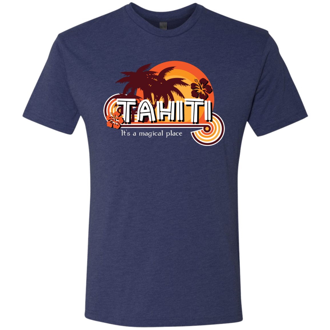 T-Shirts Vintage Navy / S Tahiti Pillow Men's Triblend T-Shirt