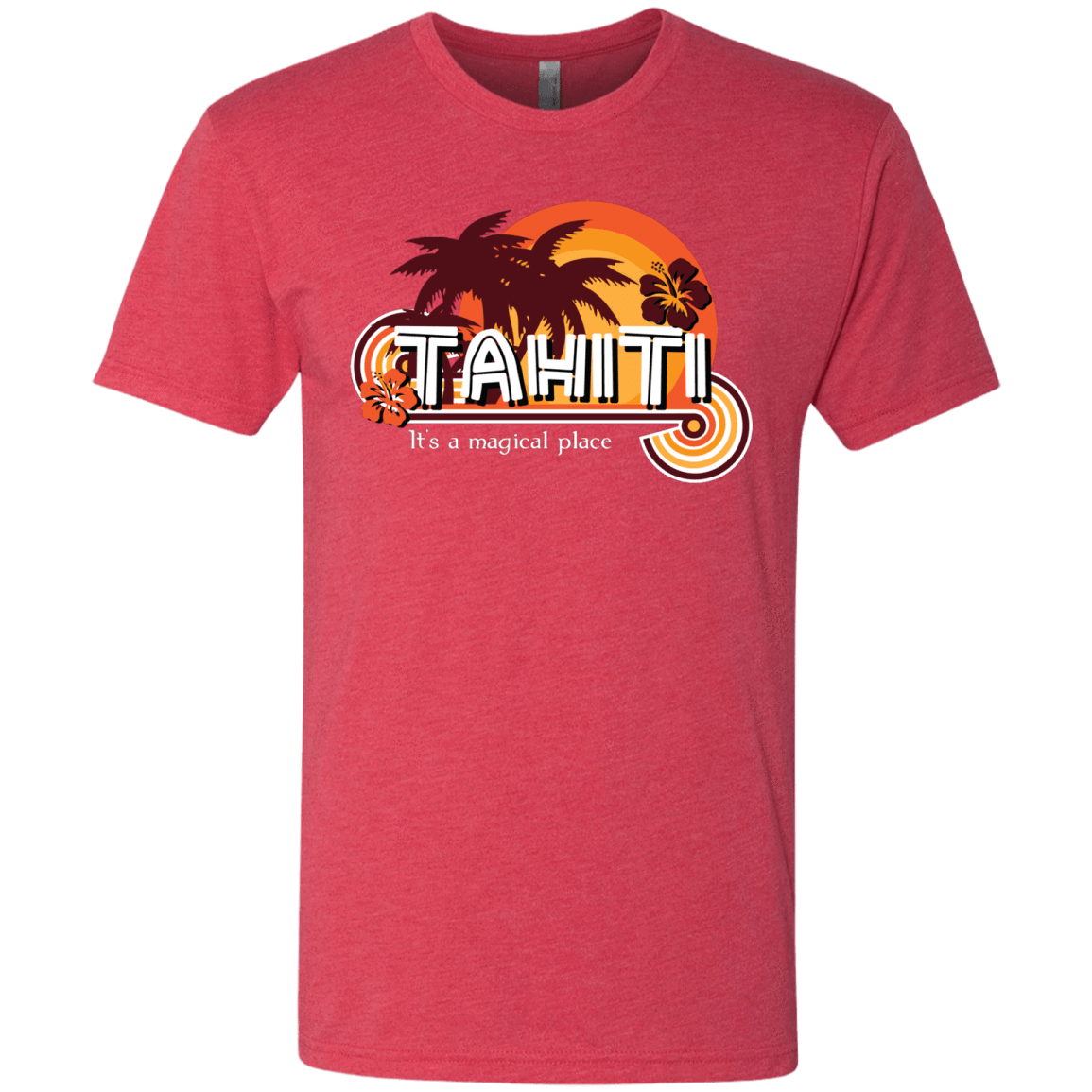 T-Shirts Vintage Red / S Tahiti Pillow Men's Triblend T-Shirt