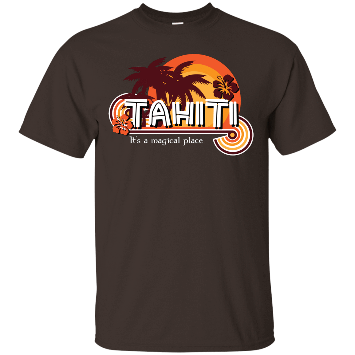 T-Shirts Dark Chocolate / S Tahiti Pillow T-Shirt
