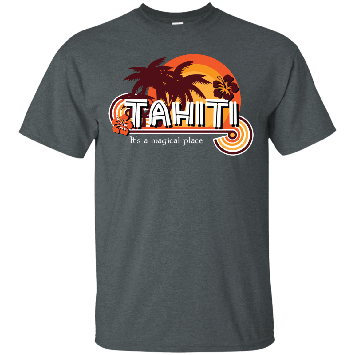 T-Shirts Dark Heather / S Tahiti Pillow T-Shirt