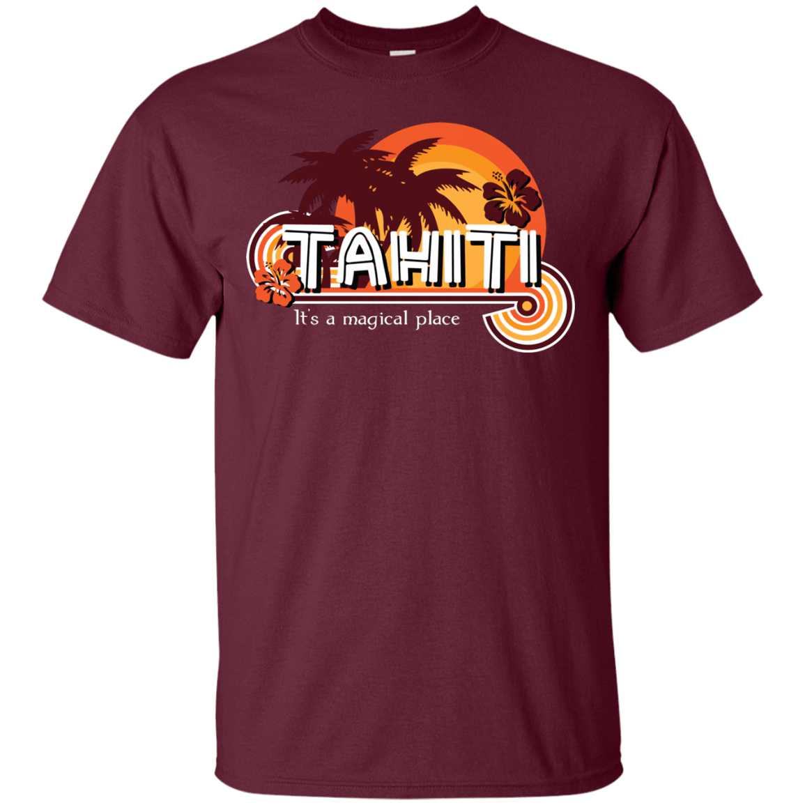 T-Shirts Maroon / S Tahiti Pillow T-Shirt