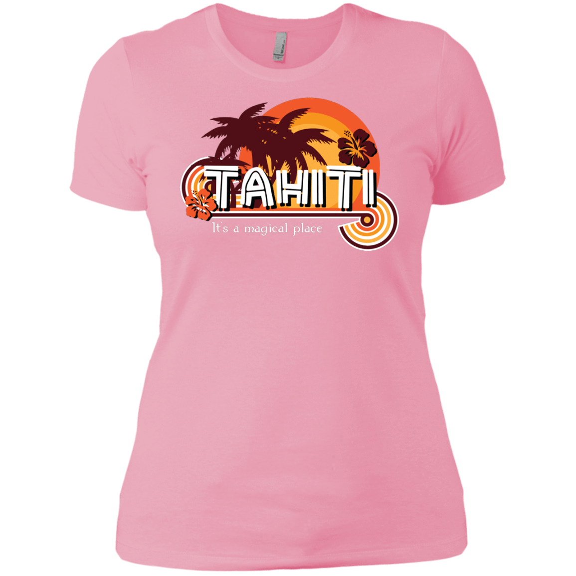 T-Shirts Light Pink / X-Small Tahiti Pillow Women's Premium T-Shirt