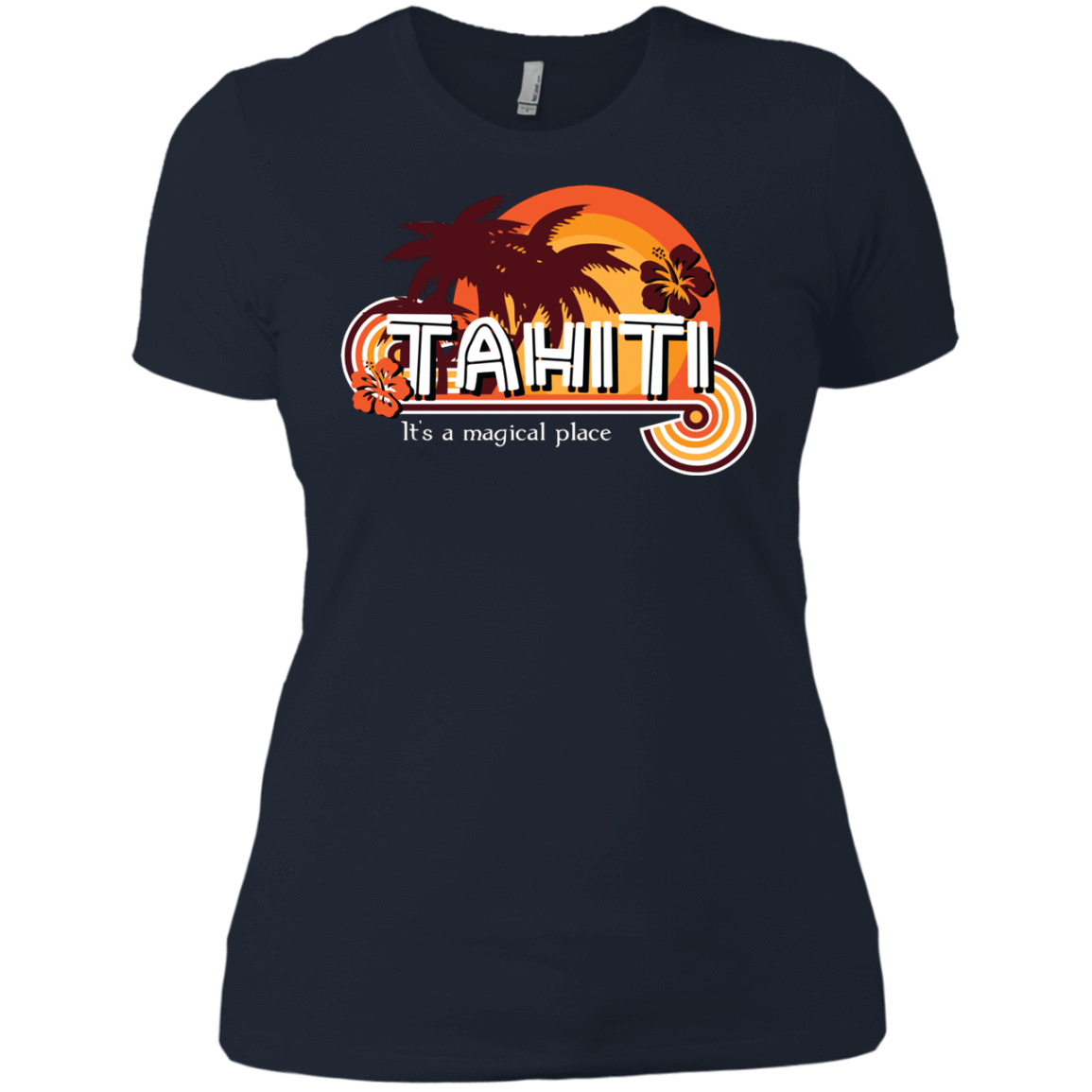 T-Shirts Midnight Navy / X-Small Tahiti Pillow Women's Premium T-Shirt