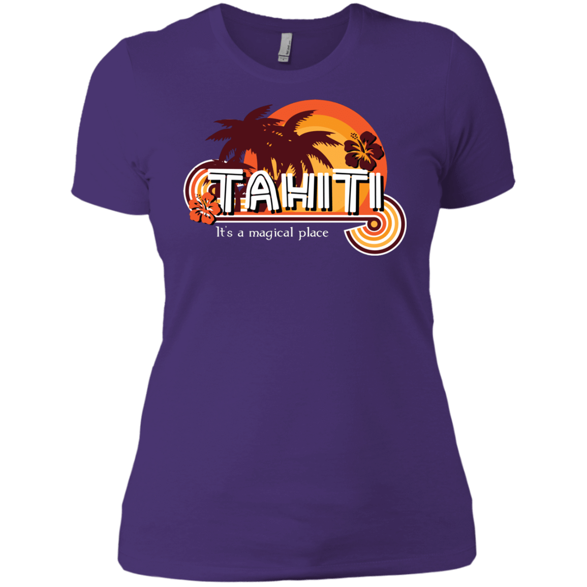 T-Shirts Purple Rush/ / X-Small Tahiti Pillow Women's Premium T-Shirt