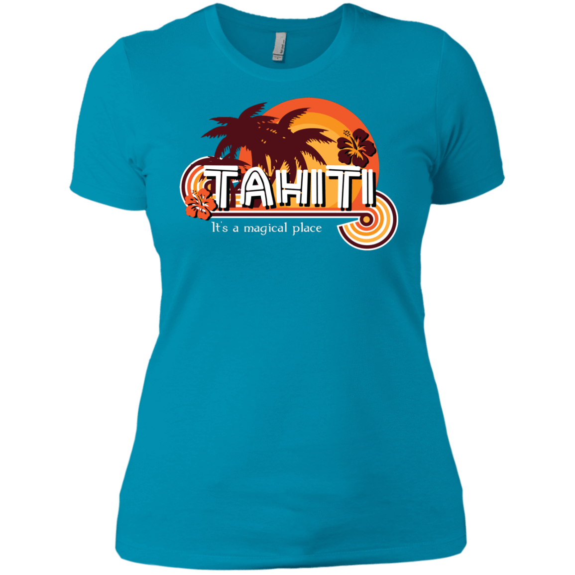 T-Shirts Turquoise / X-Small Tahiti Pillow Women's Premium T-Shirt