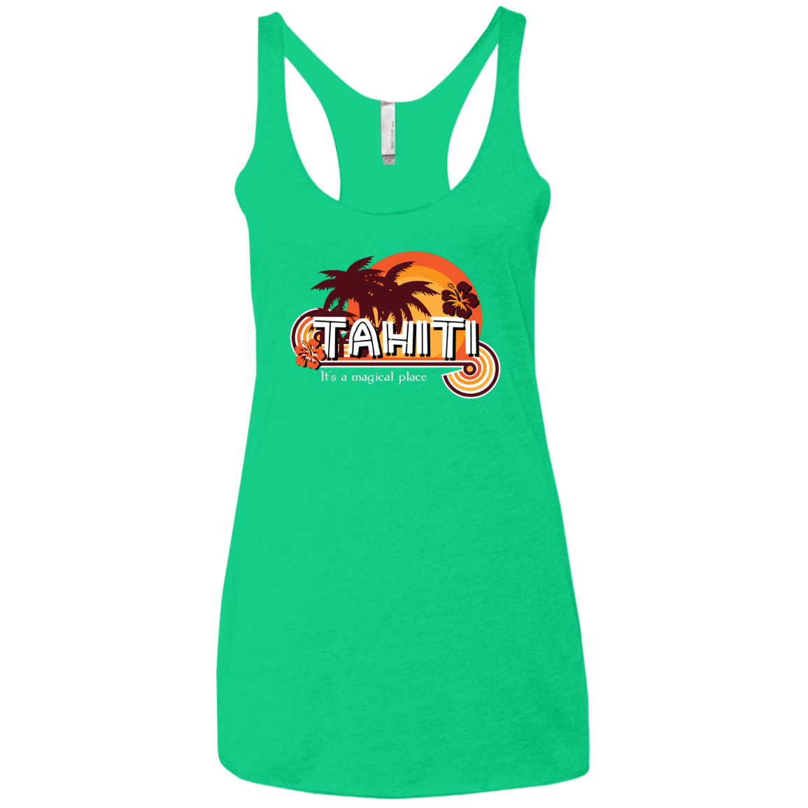 Tahiti Pillow Women's Triblend Racerback Tank