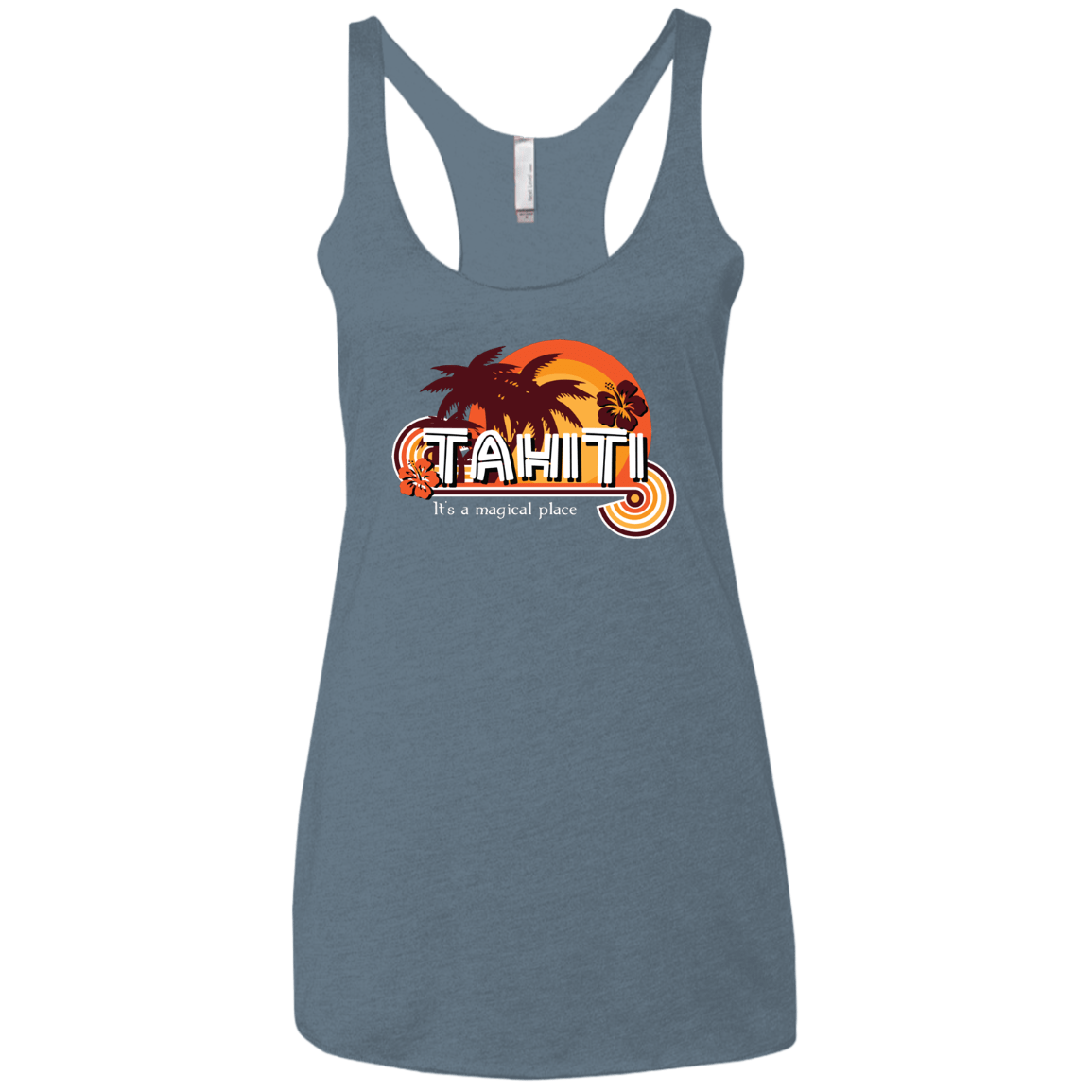 Tahiti Pillow Women's Triblend Racerback Tank