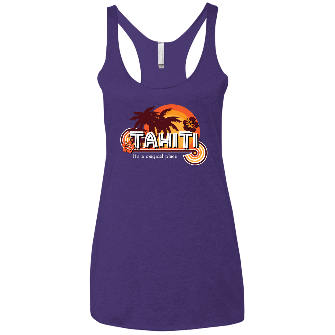 Tahiti Pillow Women's Triblend Racerback Tank