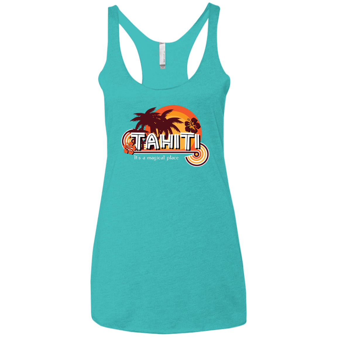 Tahiti Pillow Women's Triblend Racerback Tank