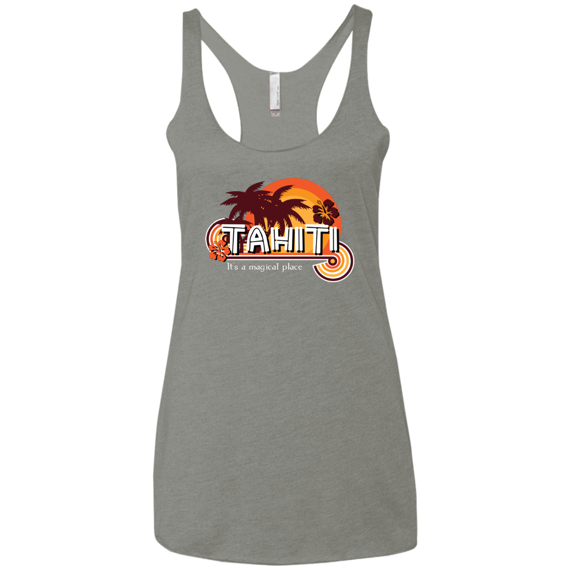 Tahiti Pillow Women's Triblend Racerback Tank