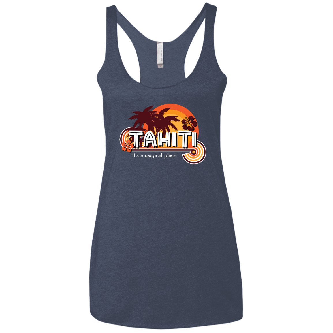 Tahiti Pillow Women's Triblend Racerback Tank