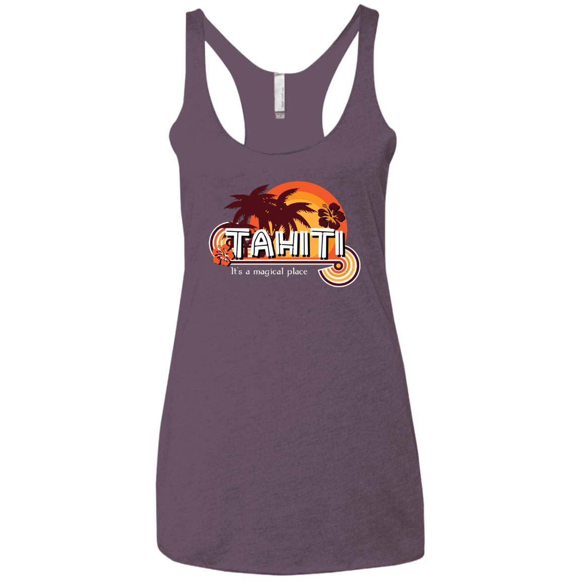 Tahiti Pillow Women's Triblend Racerback Tank