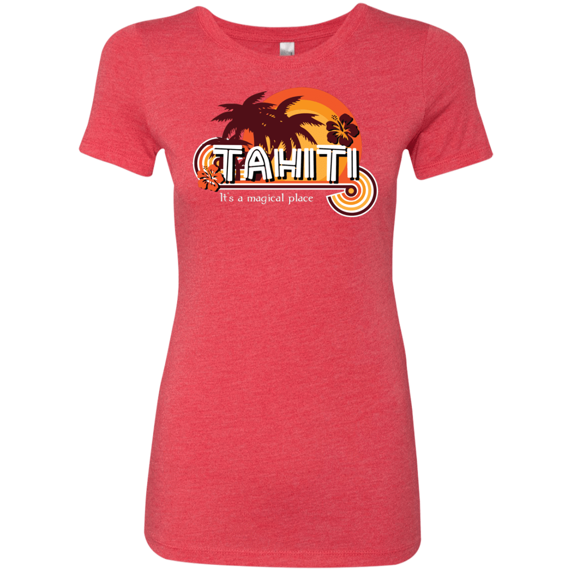 T-Shirts Vintage Red / S Tahiti Pillow Women's Triblend T-Shirt