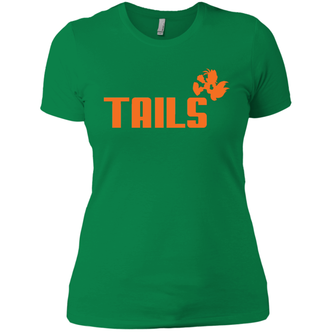 T-Shirts Kelly Green / X-Small Tails Women's Premium T-Shirt