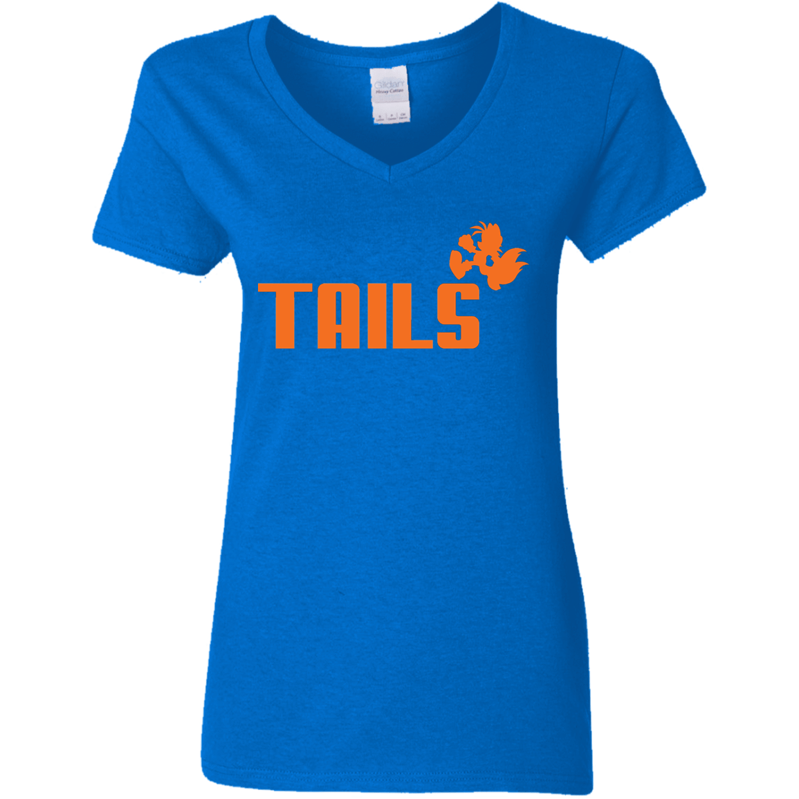 T-Shirts Royal / S Tails Women's V-Neck T-Shirt