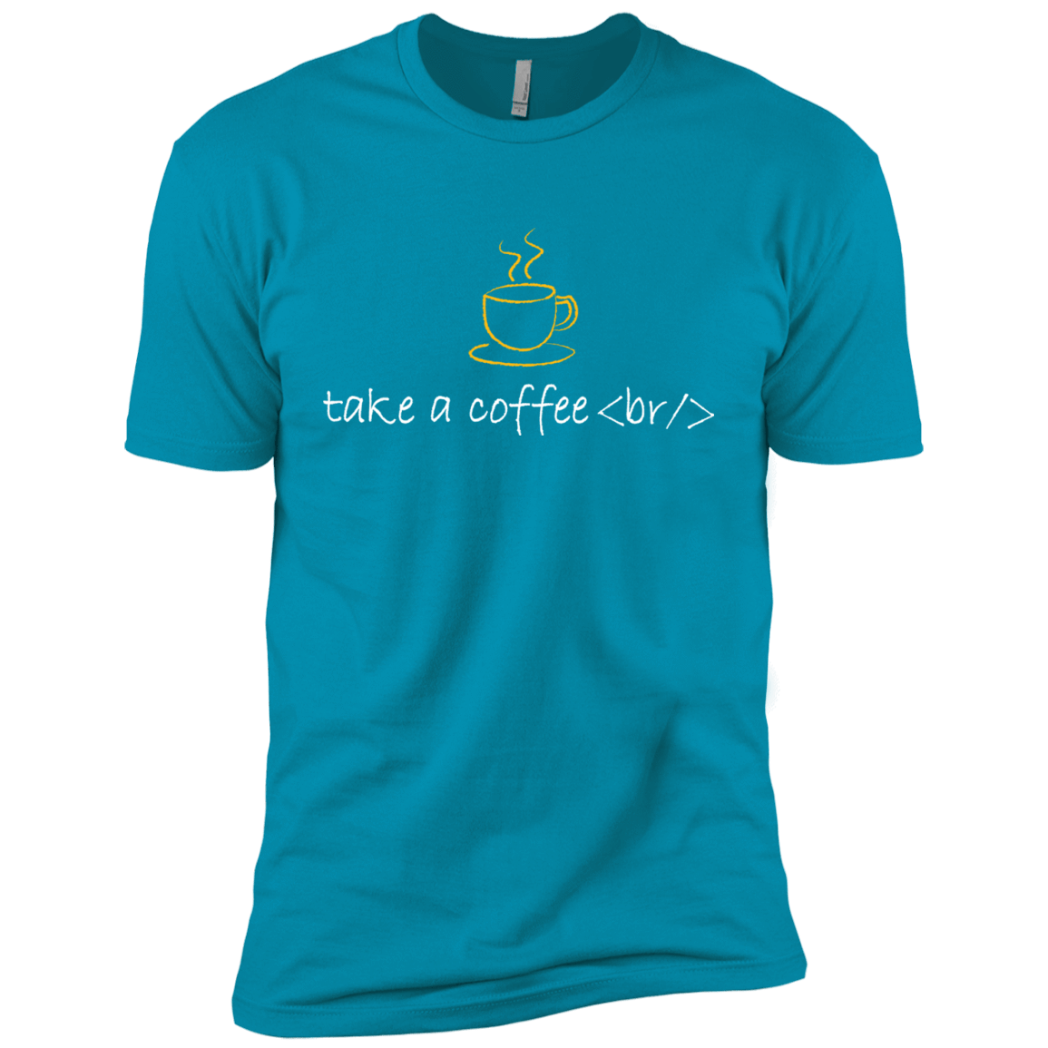 T-Shirts Turquoise / YXS Take A Coffee Break Boys Premium T-Shirt