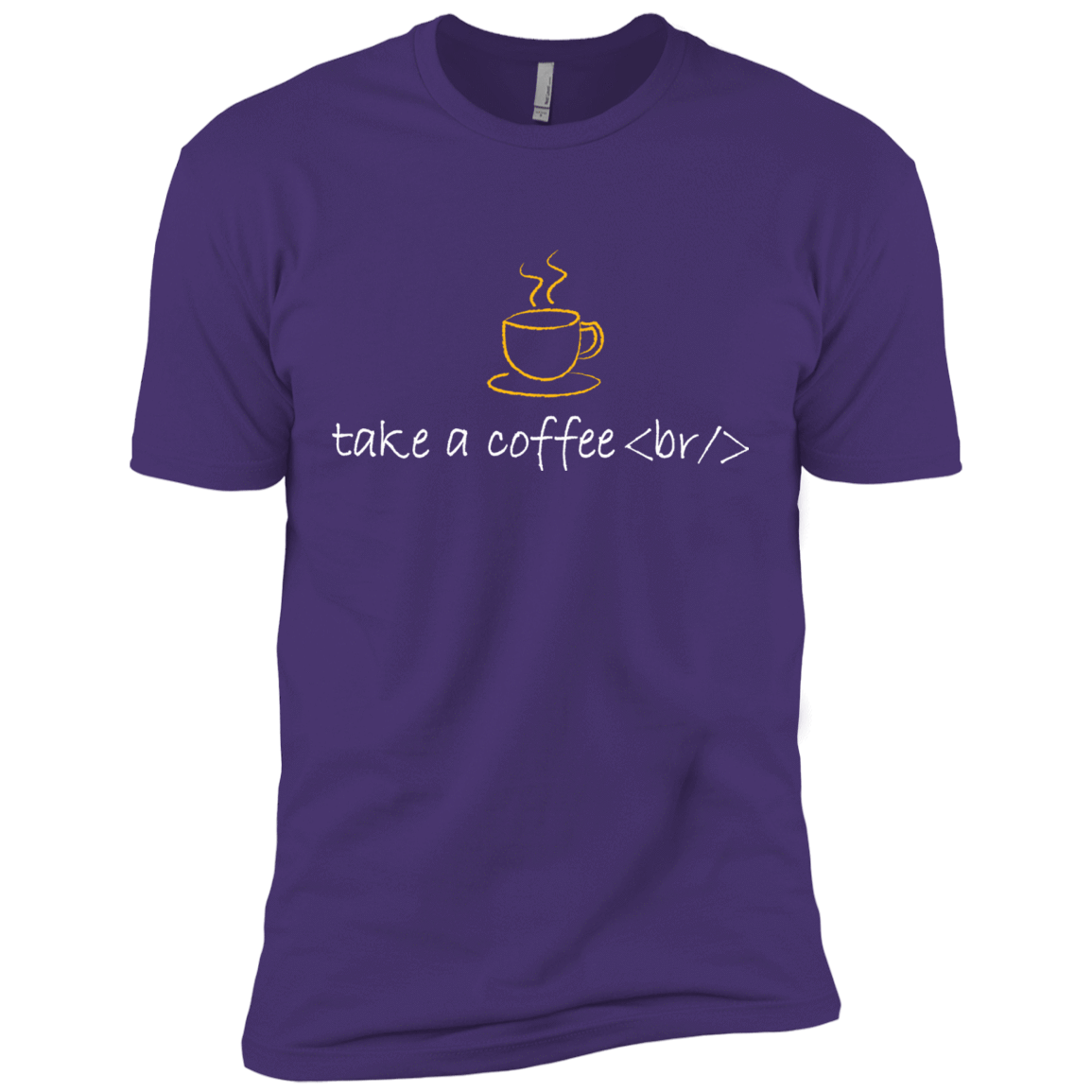 T-Shirts Purple Rush/ / X-Small Take A Coffee Break Men's Premium T-Shirt