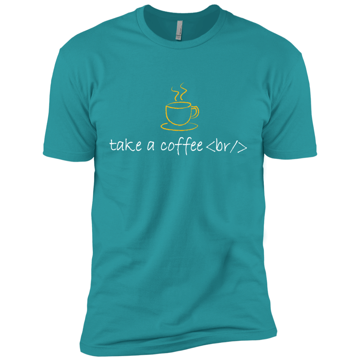 T-Shirts Tahiti Blue / X-Small Take A Coffee Break Men's Premium T-Shirt