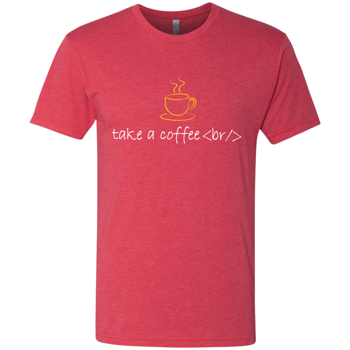 T-Shirts Vintage Red / Small Take A Coffee Break Men's Triblend T-Shirt