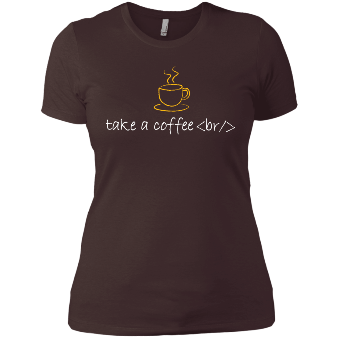 T-Shirts Dark Chocolate / X-Small Take A Coffee Break Women's Premium T-Shirt