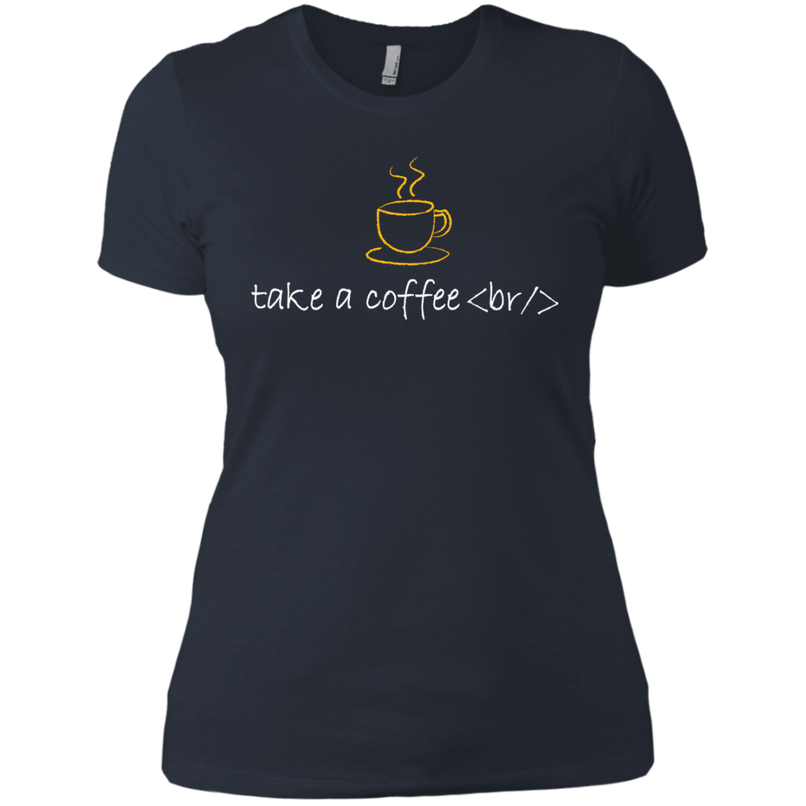 T-Shirts Indigo / X-Small Take A Coffee Break Women's Premium T-Shirt