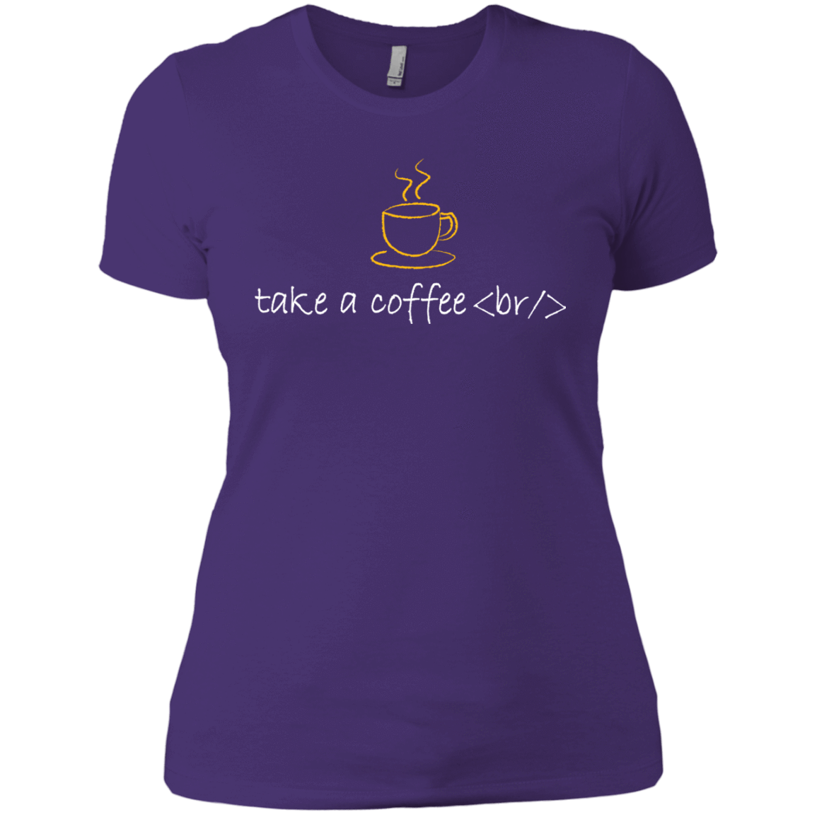 T-Shirts Purple Rush/ / X-Small Take A Coffee Break Women's Premium T-Shirt