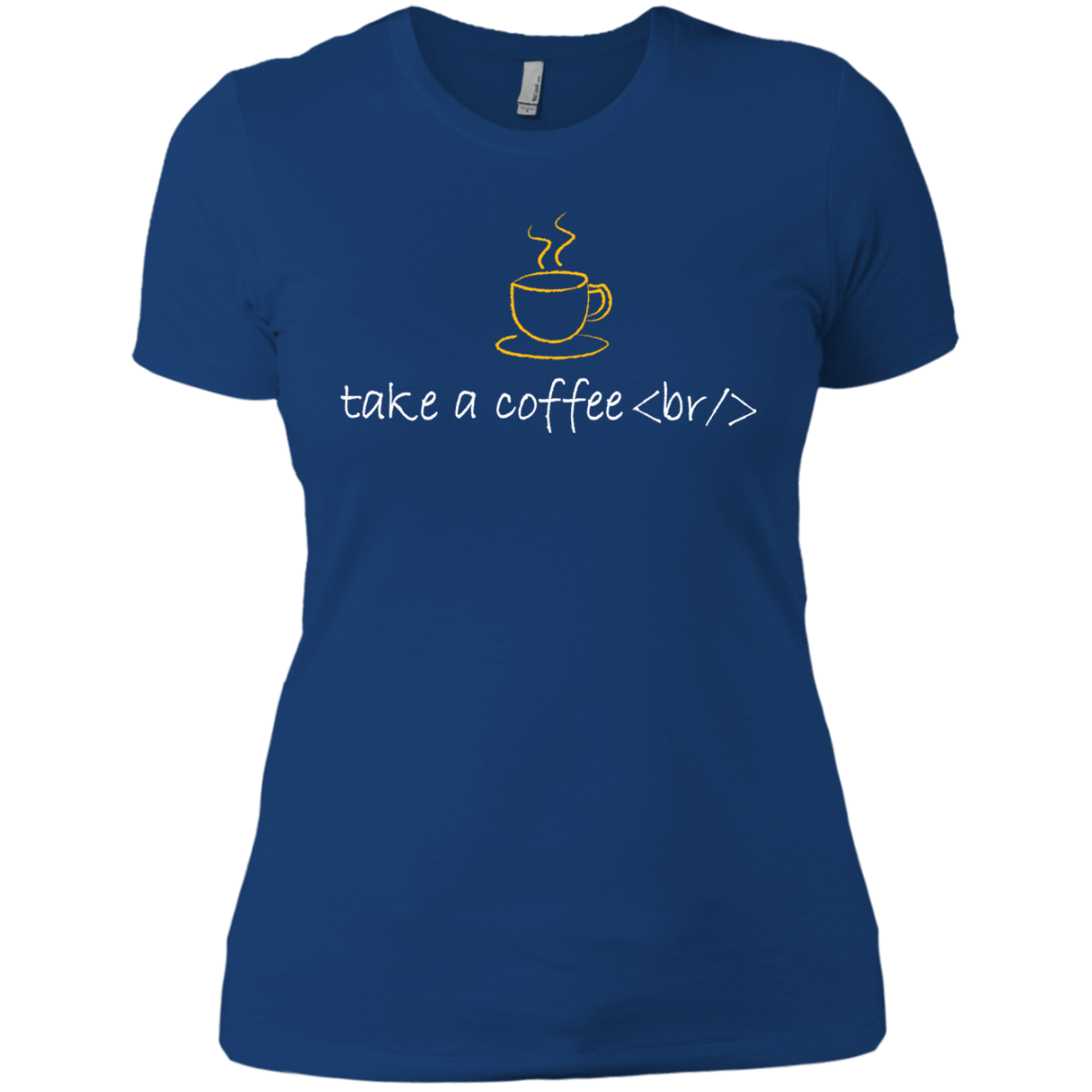 T-Shirts Royal / X-Small Take A Coffee Break Women's Premium T-Shirt