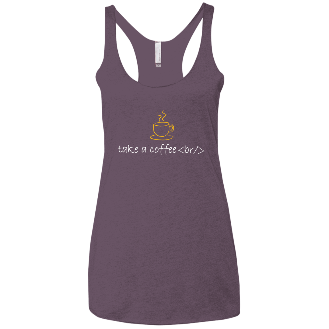 T-Shirts Vintage Purple / X-Small Take A Coffee Break Women's Triblend Racerback Tank