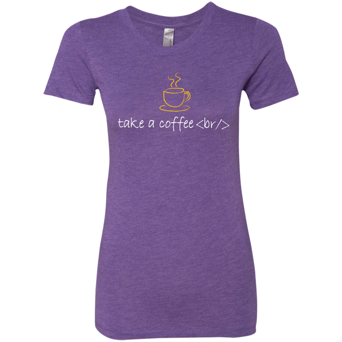 T-Shirts Purple Rush / Small Take A Coffee Break Women's Triblend T-Shirt