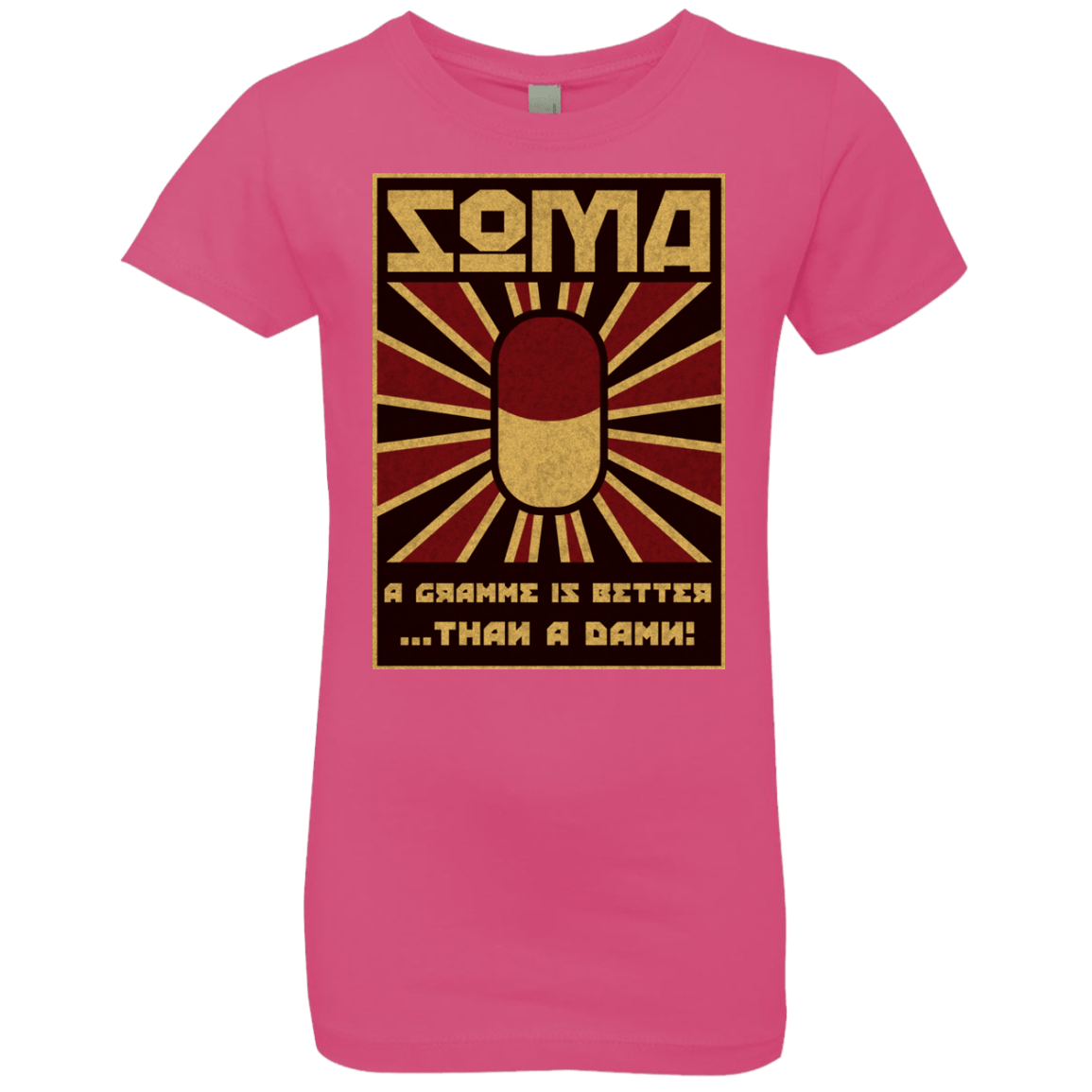 T-Shirts Hot Pink / YXS Take Soma Girls Premium T-Shirt