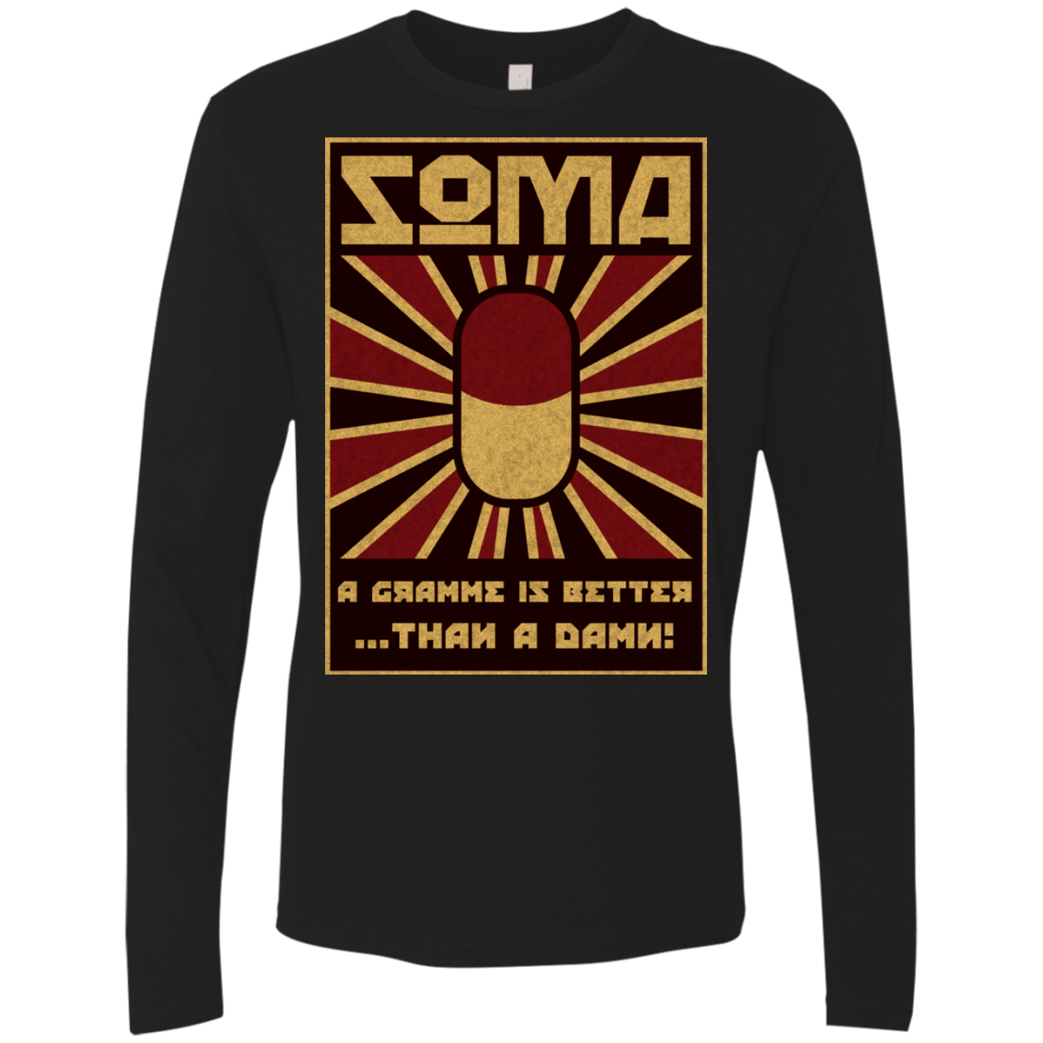 T-Shirts Black / Small Take Soma Men's Premium Long Sleeve