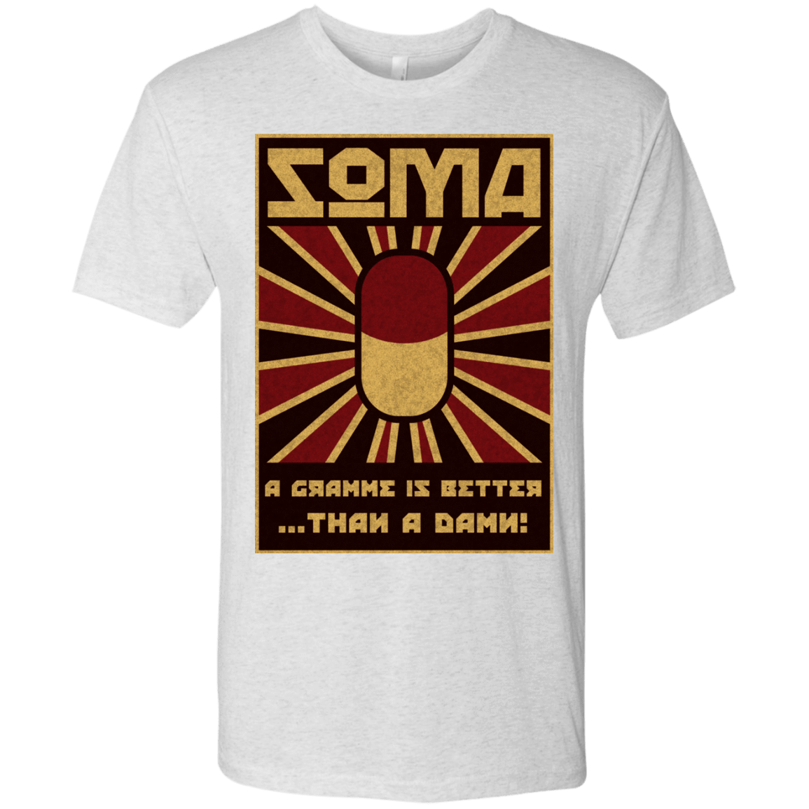 T-Shirts Heather White / Small Take Soma Men's Triblend T-Shirt