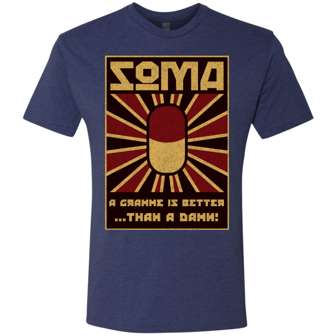 T-Shirts Vintage Navy / Small Take Soma Men's Triblend T-Shirt