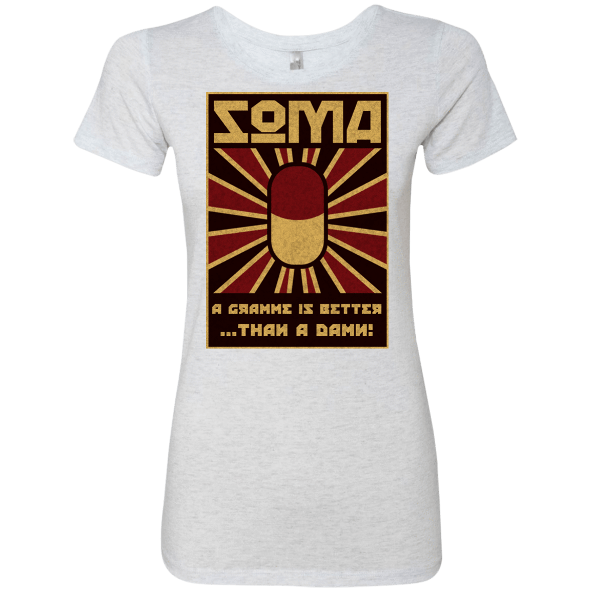 T-Shirts Heather White / Small Take Soma Women's Triblend T-Shirt