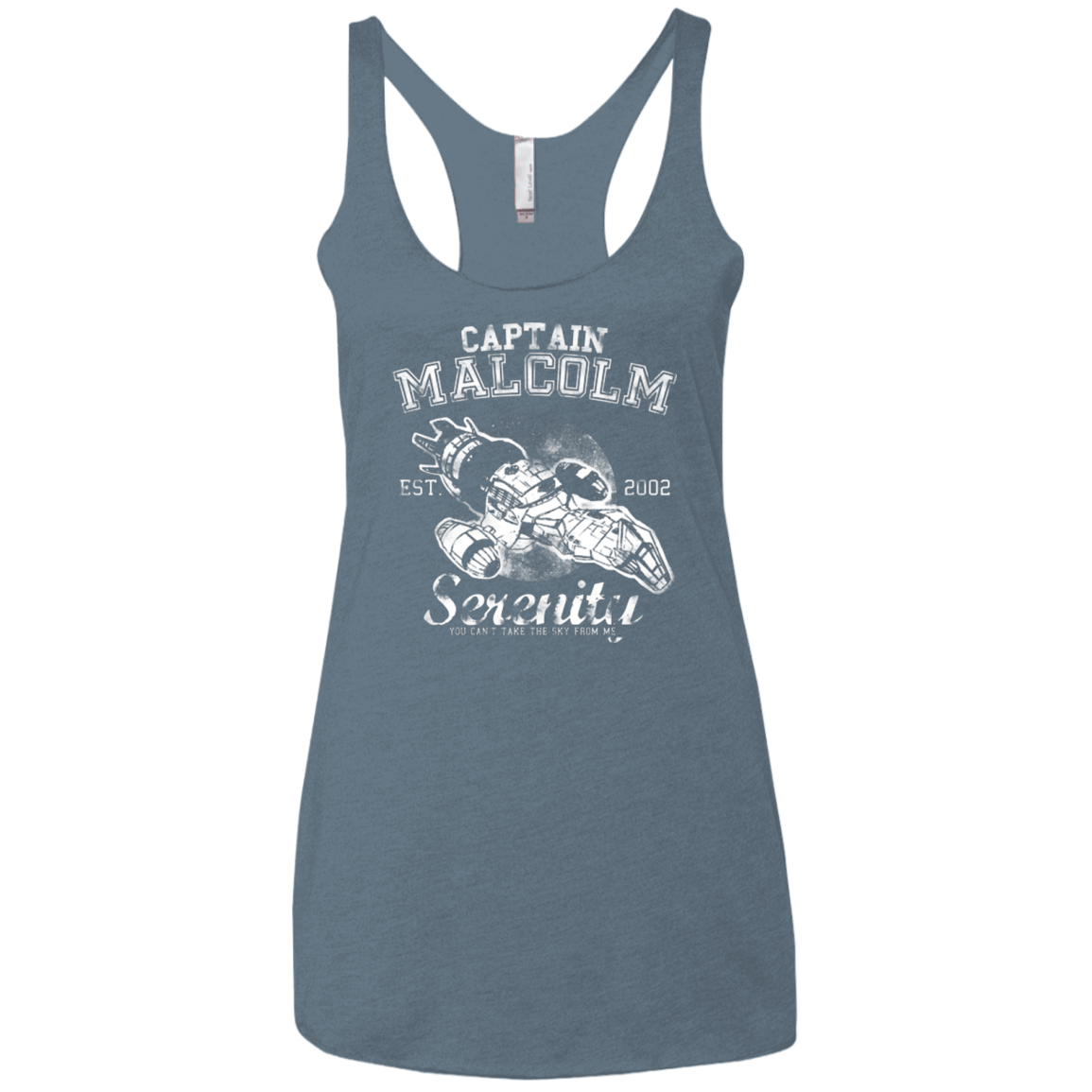 T-Shirts Indigo / X-Small Take to the Sky Women's Triblend Racerback Tank