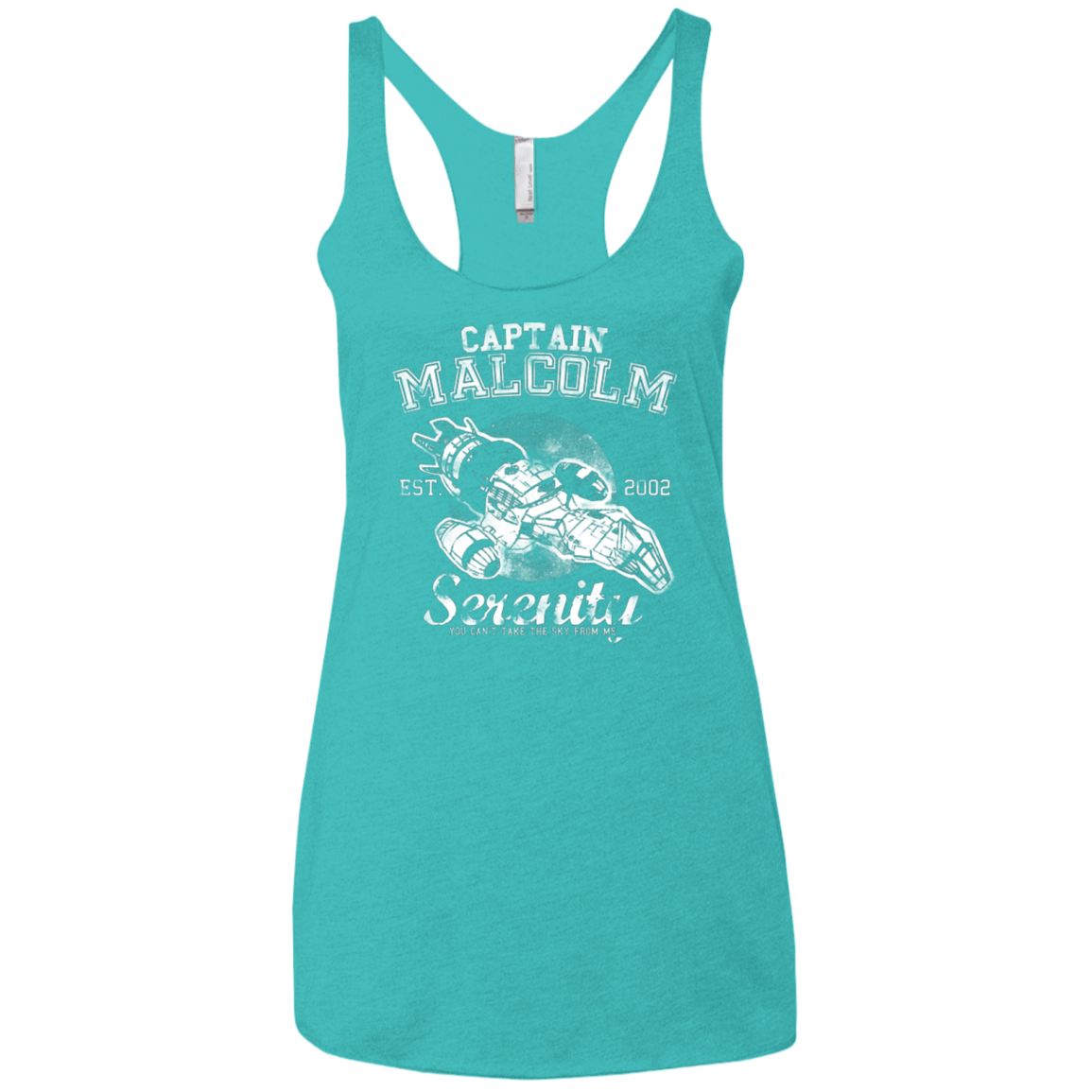 T-Shirts Tahiti Blue / X-Small Take to the Sky Women's Triblend Racerback Tank