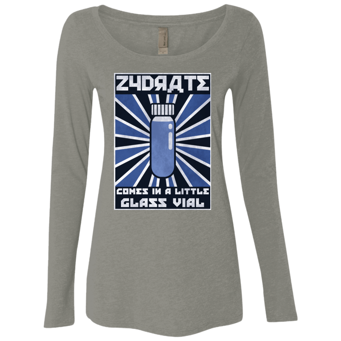 T-Shirts Venetian Grey / Small Take Zydrate Women's Triblend Long Sleeve Shirt
