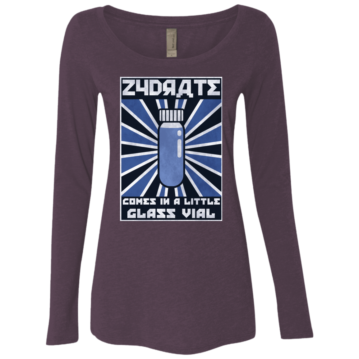 T-Shirts Vintage Purple / Small Take Zydrate Women's Triblend Long Sleeve Shirt