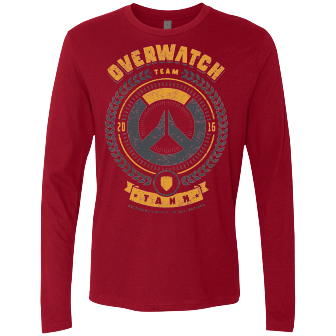 T-Shirts Cardinal / Small Tank Team Men's Premium Long Sleeve