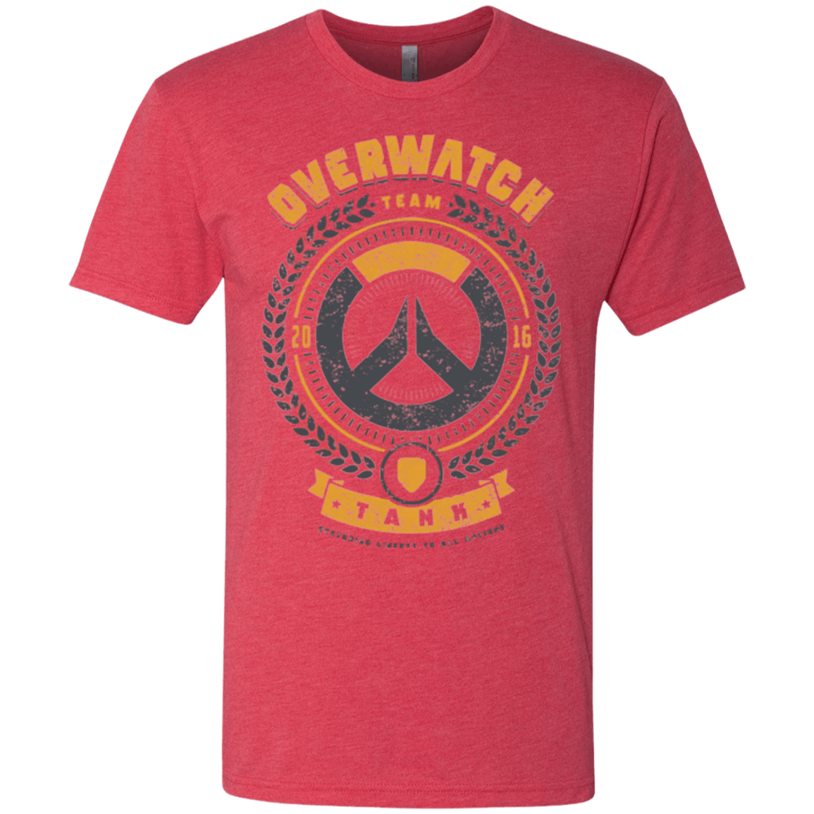 T-Shirts Vintage Red / Small Tank Team Men's Triblend T-Shirt