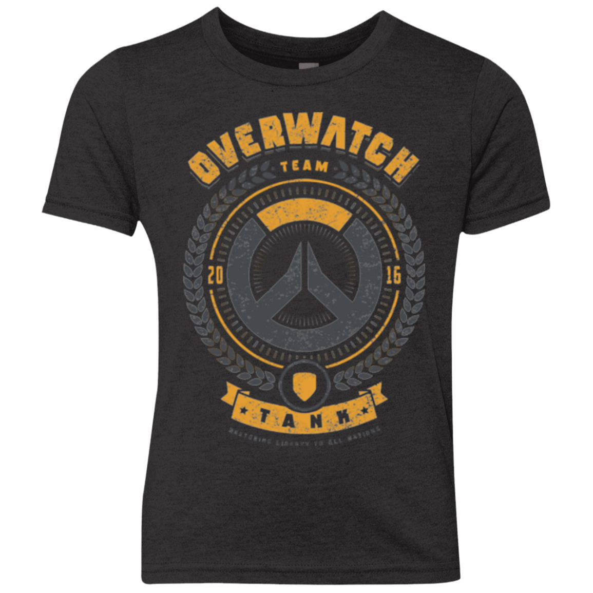 T-Shirts Vintage Black / YXS Tank Team Youth Triblend T-Shirt