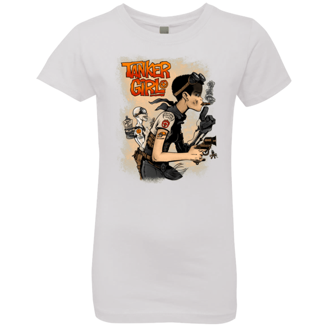 T-Shirts White / YXS Tanker Girl Girls Premium T-Shirt