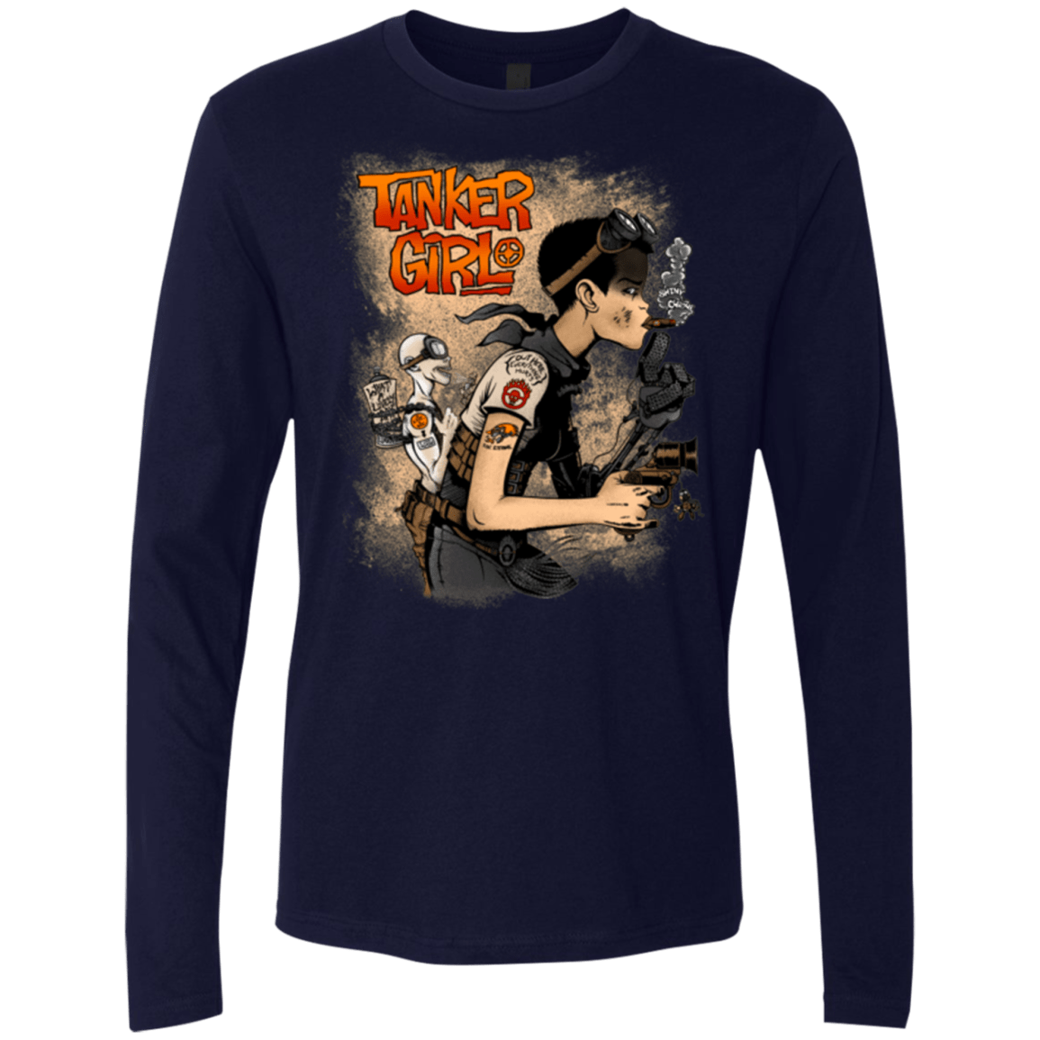 T-Shirts Midnight Navy / Small Tanker Girl Men's Premium Long Sleeve