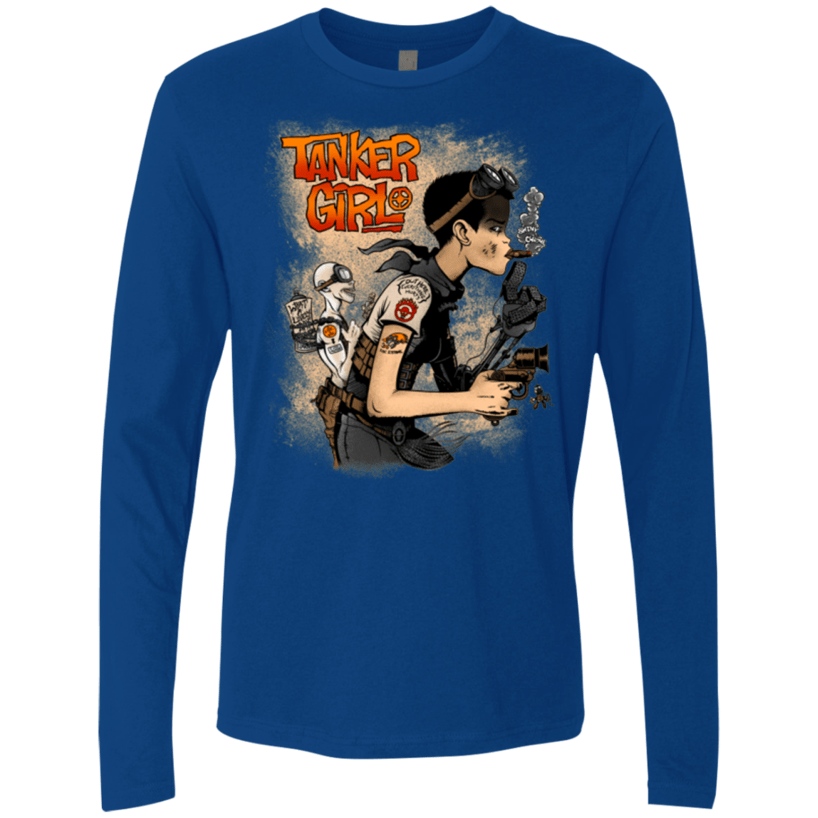 T-Shirts Royal / Small Tanker Girl Men's Premium Long Sleeve