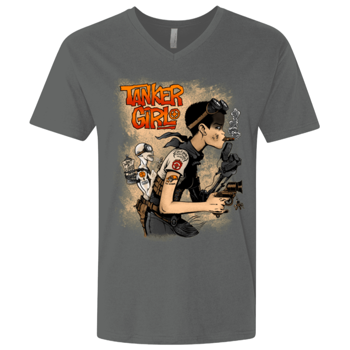 T-Shirts Heavy Metal / X-Small Tanker Girl Men's Premium V-Neck