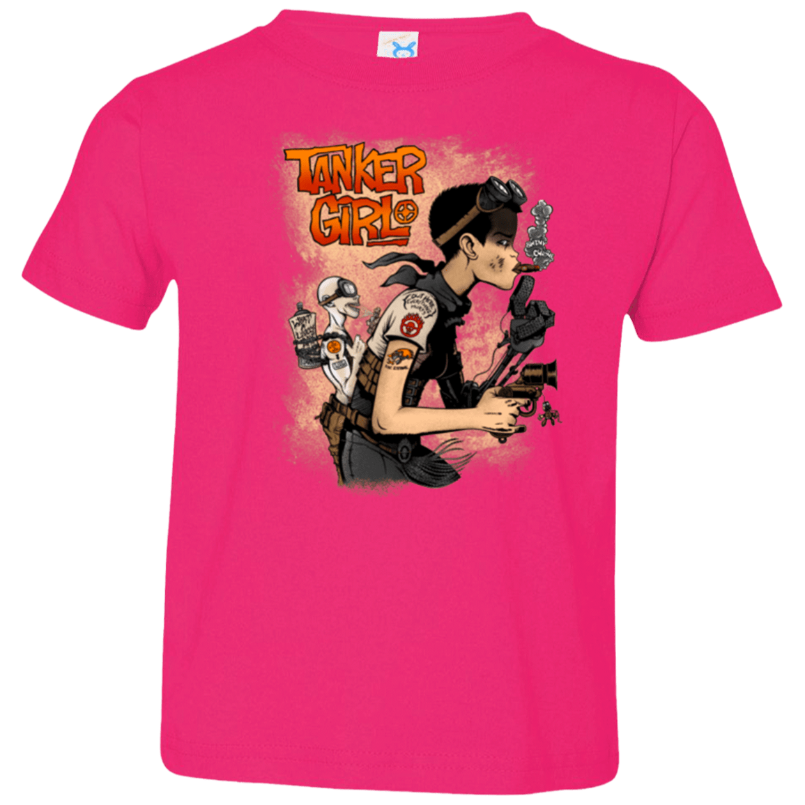 T-Shirts Hot Pink / 2T Tanker Girl Toddler Premium T-Shirt