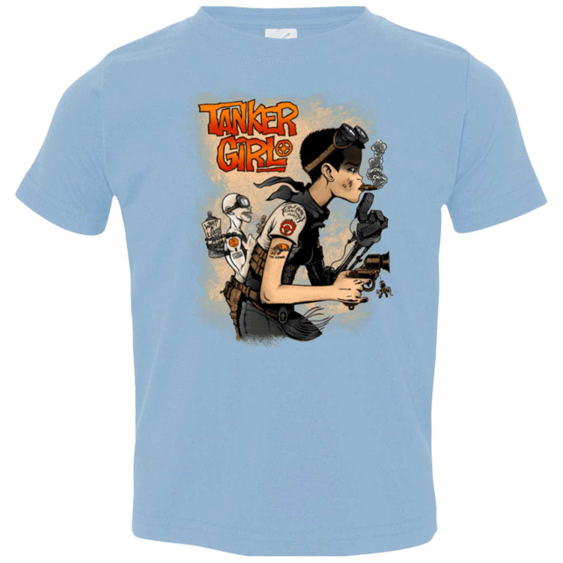 T-Shirts Light Blue / 2T Tanker Girl Toddler Premium T-Shirt