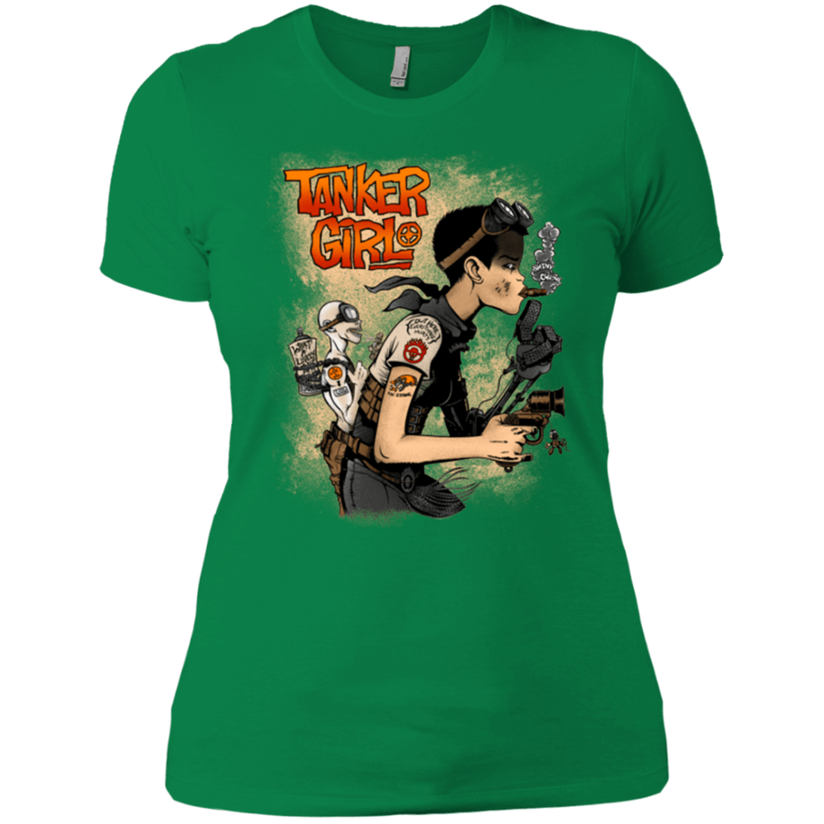 T-Shirts Kelly Green / X-Small Tanker Girl Women's Premium T-Shirt