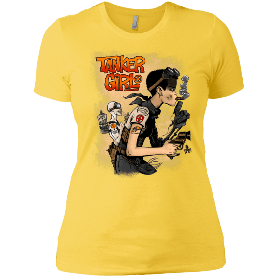 T-Shirts Vibrant Yellow / X-Small Tanker Girl Women's Premium T-Shirt